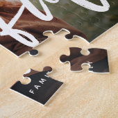 感謝の家族の写真を水平 ジグソーパズル (側面)