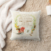 感謝の家族の感動的タイポグラフィ クッション (ブランケット)