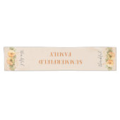 感謝の家族カボチャ感謝ディナー ショートテーブルランナー (横)