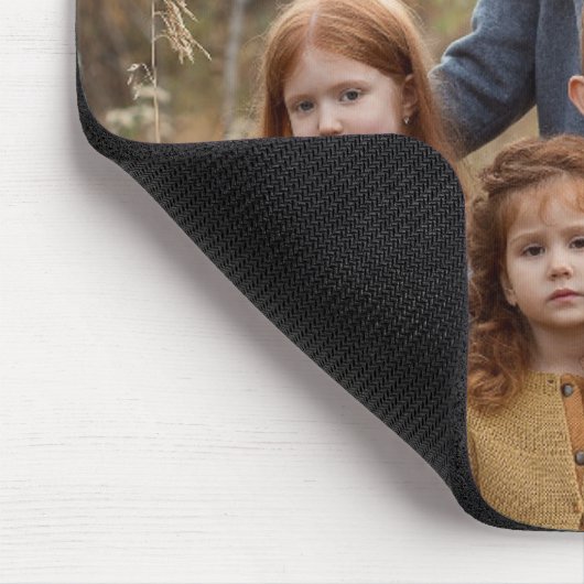 感謝の家族写真 マウスパッド (コーナー)