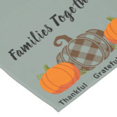 感謝の家族賛美が一緒に短い ショートテーブルランナー (コーナー)