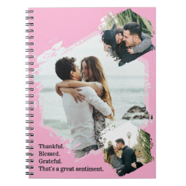 感謝の家族賛美の写真ノート ノートブック