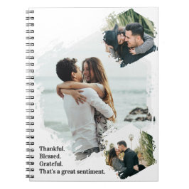感謝の家族賛美の写真ノート ノートブック