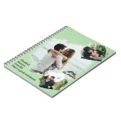 感謝の家族賛美の写真ノート ノートブック (左側)