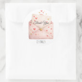 感謝の封筒ステッカー ラウンドシール (バッグ)