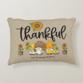 感謝の小さなひまわり格言家族 アクセントクッション (正面)
