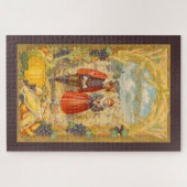 感謝の巡礼者感謝祭のパズル ジグソーパズル (横)