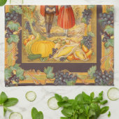 感謝の巡礼者 感謝祭 キッチンタオル (折り畳み)