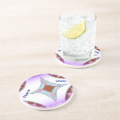 「感謝の平和ラブユナイト」マンダラアートプリント コースター (側面)