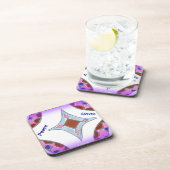 「感謝の平和ラブユナイト」マンダラアートプリント コースター (右側)