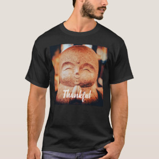 感謝の幸せな仏陀 Tシャツ