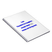 感謝の引用文 – 私は笑い、例えば… ノートブック (右側)