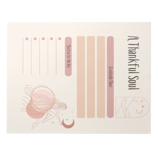 感謝の心のメモ帳 ノートパッド (正面)