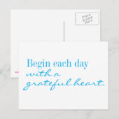 感謝の心のモチベーション ポストカード (正面/裏面)