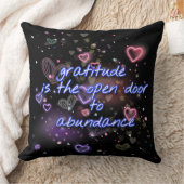 感謝の心は豊かになる クッション (ブランケット)