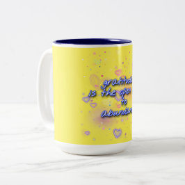 感謝の心は豊かになる ツートーンマグカップ