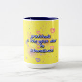 感謝の心は豊かになる ツートーンマグカップ (中央)