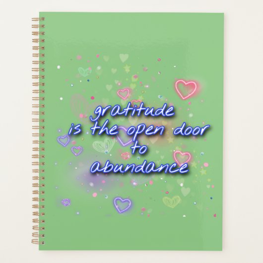 感謝の心は豊かになる プランナー手帳 (正面)