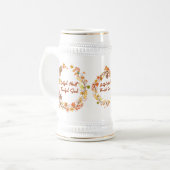 感謝の心 ありがたい魂 ビールジョッキ (正面左)