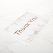 感謝の心:シンプルな感謝カード 箔招待状 (回転した状態)