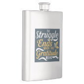 感謝の念が始まると争いが終わる フラスク (右)