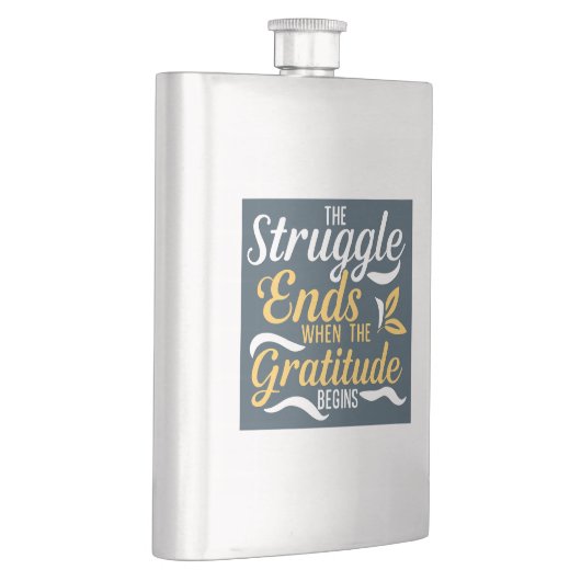 感謝の念が始まると争いが終わる フラスク (右)