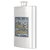 感謝の念が始まると争いが終わる フラスク (左)