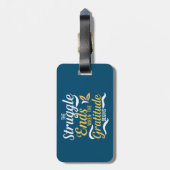 感謝の念が始まると争いが終わる ラゲッジタグ (裏面縦)