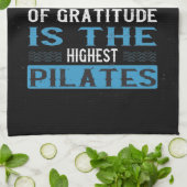 感謝の念は最高のピラトだ キッチンタオル (折り畳み)