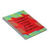 感謝の念を表して実に豊かになる ノートブック (右側)