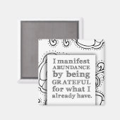 感謝の念を表して実に豊かになる マグネット (正面/裏面)