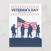 感謝の意を表します、退役軍人記念日！2025 シーズンポストカード (正面)