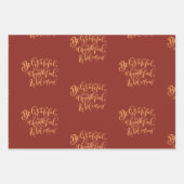 感謝の意を表すトルコ ラッピングペーパーシート (正面3)