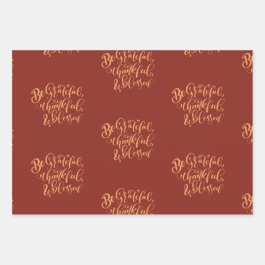 感謝の意を表すトルコ ラッピングペーパーシート (正面3)