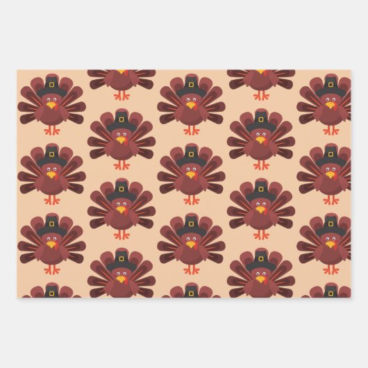 感謝の意を表すトルコ ラッピングペーパーシート (正面)