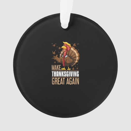 感謝の意を表す素晴らしトルコおもしろいトランプキー オーナメント (正面)