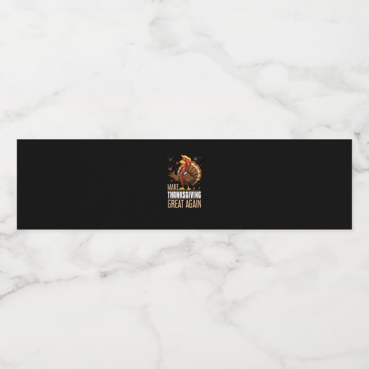 感謝の意を表す素晴らしトルコおもしろいトランプキー ペットボトルラベル (シングルラベル)