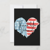 感謝の意を表す退役軍人 サンキューカード (裏面)