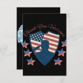 感謝の意を表す退役軍人 サンキューカード (正面/裏面)