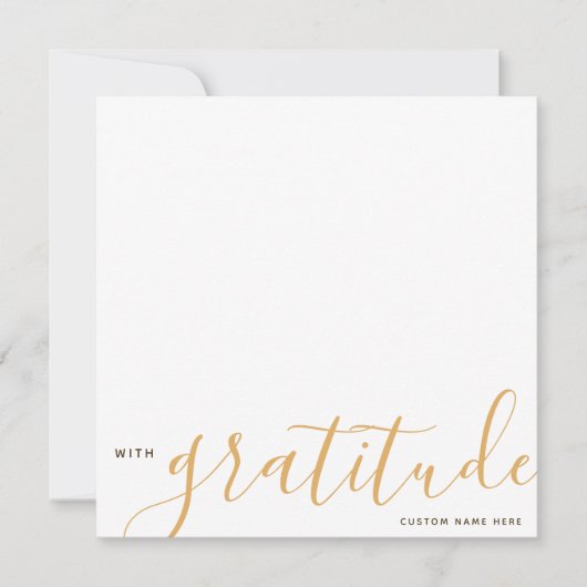 感謝の意パーソナライズされたを表して ノートカード (正面)