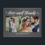 感謝の愛ありがとうハガキのシャルボード ポストカード<br><div class="desc">このシックなハガキで感謝状を送るこスタイリッシュと感謝していはそよ風。デザインショールーム(WWW.BERRYBERRYSWEET.COM)</div>