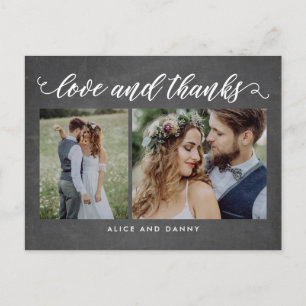 感謝の愛ありがとうハガキのシャルボード ポストカード