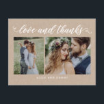 感謝の愛ありがとうポストカードクラフト ポストカード<br><div class="desc">このシックなハガキで感謝状を送るこスタイリッシュと感謝していはそよ風。デザインショールーム(WWW.BERRYBERRYSWEET.COM)</div>