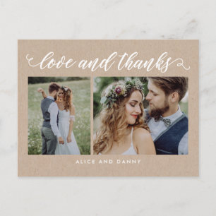 感謝の愛ありがとうポストカードクラフト ポストカード