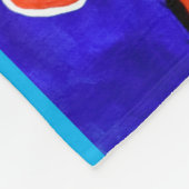 感謝の愛の子ども養子縁組ハート喜び フリースブランケット (角)