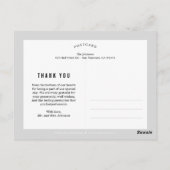 感謝の愛の編集可能な色ありがとうポストカード ポストカード (裏面)