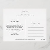 感謝の愛フォイルありがとうはがき 箔シーズンポストカード (裏面)