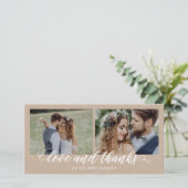 感謝の愛結婚のサンキューカード サンキューカード (スタンド正面)