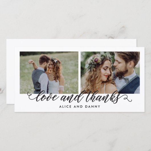 感謝の愛結婚のサンキューカード サンキューカード (正面/裏面)