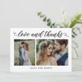 感謝の愛結婚の写真サンキューカード白 サンキューカード (スタンド正面)